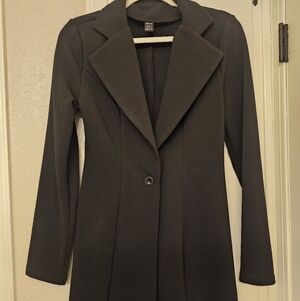 SHEIN Black Women's Blazer Coat
